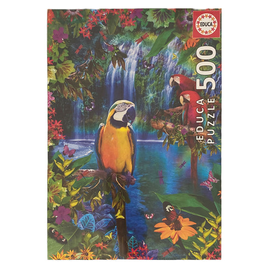 Photo of box of Bird Tropical Land Educa 500 piece puzzle.