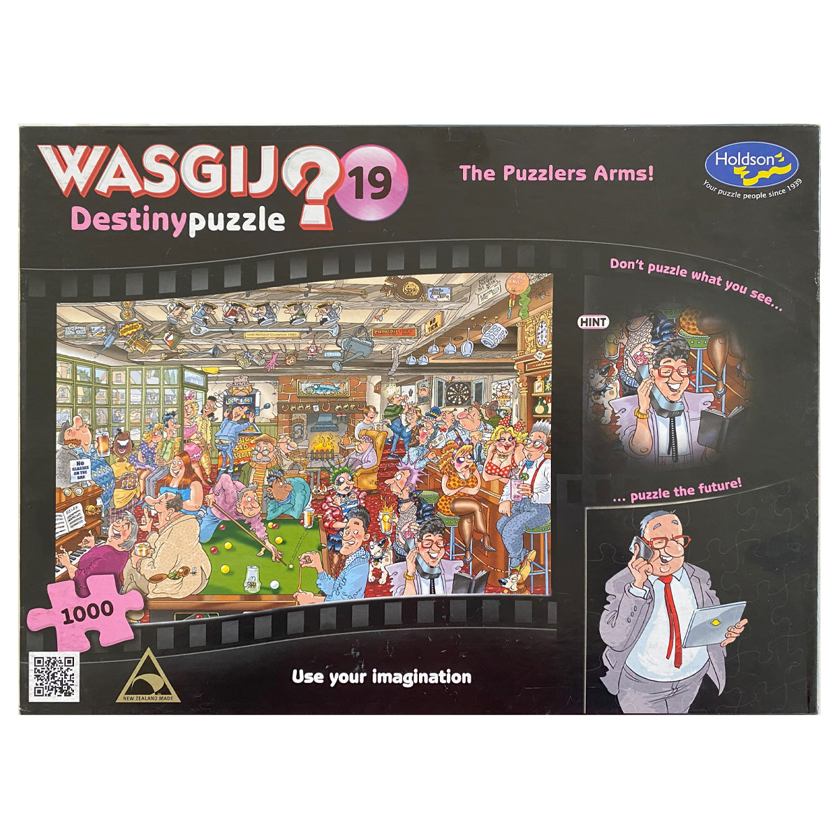 Photo of box of The Puzzlers Arms Wasgij Destiny 15 Puzzle by Holdson.