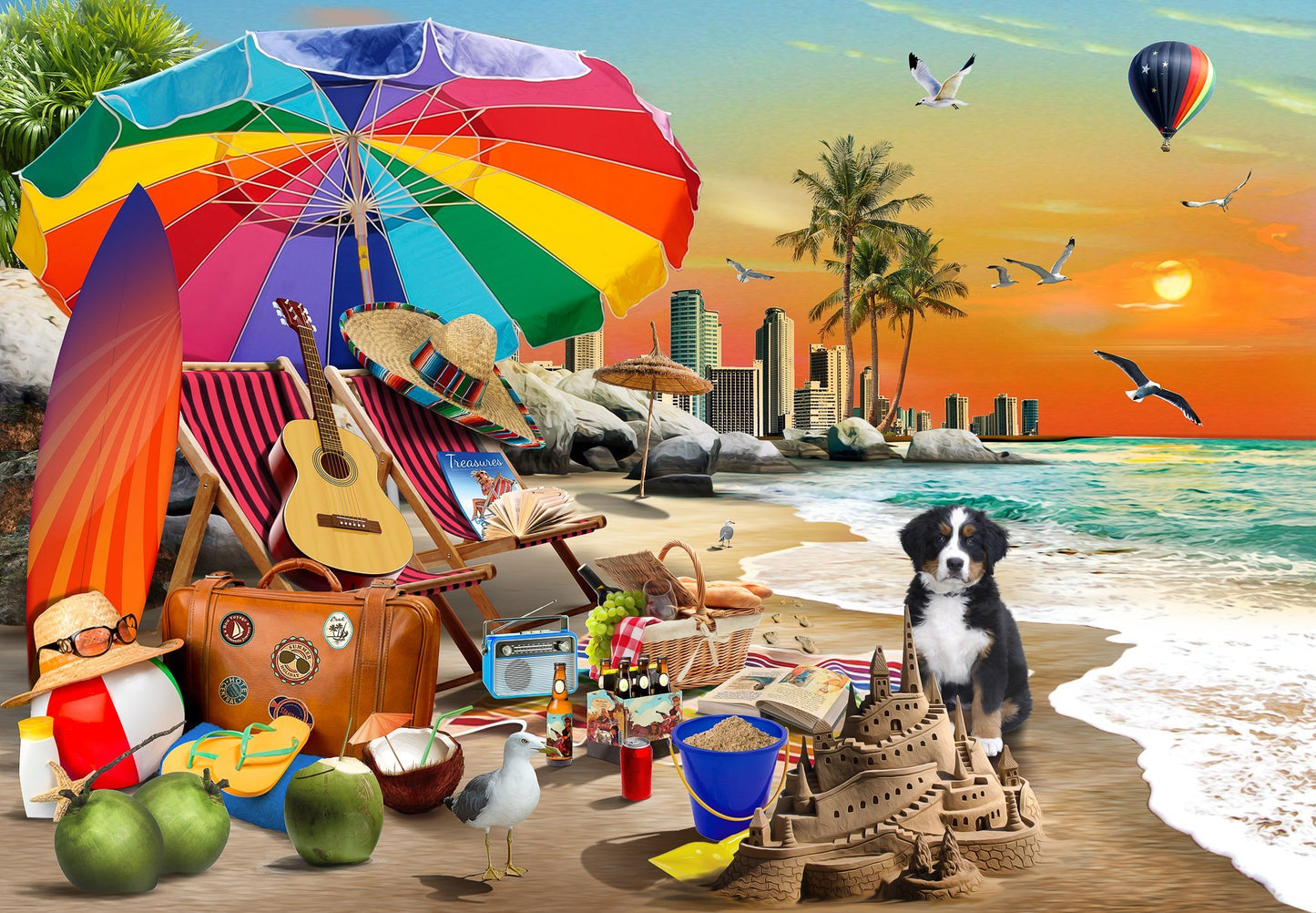 Funbox Beach Time 1000 Jigsaw Puzzle