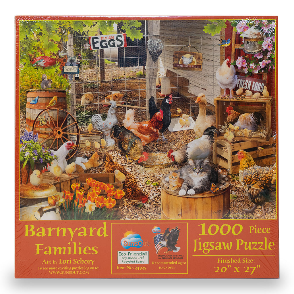 Buy Barnyard Families Sunsout puzzle sturdy packaging