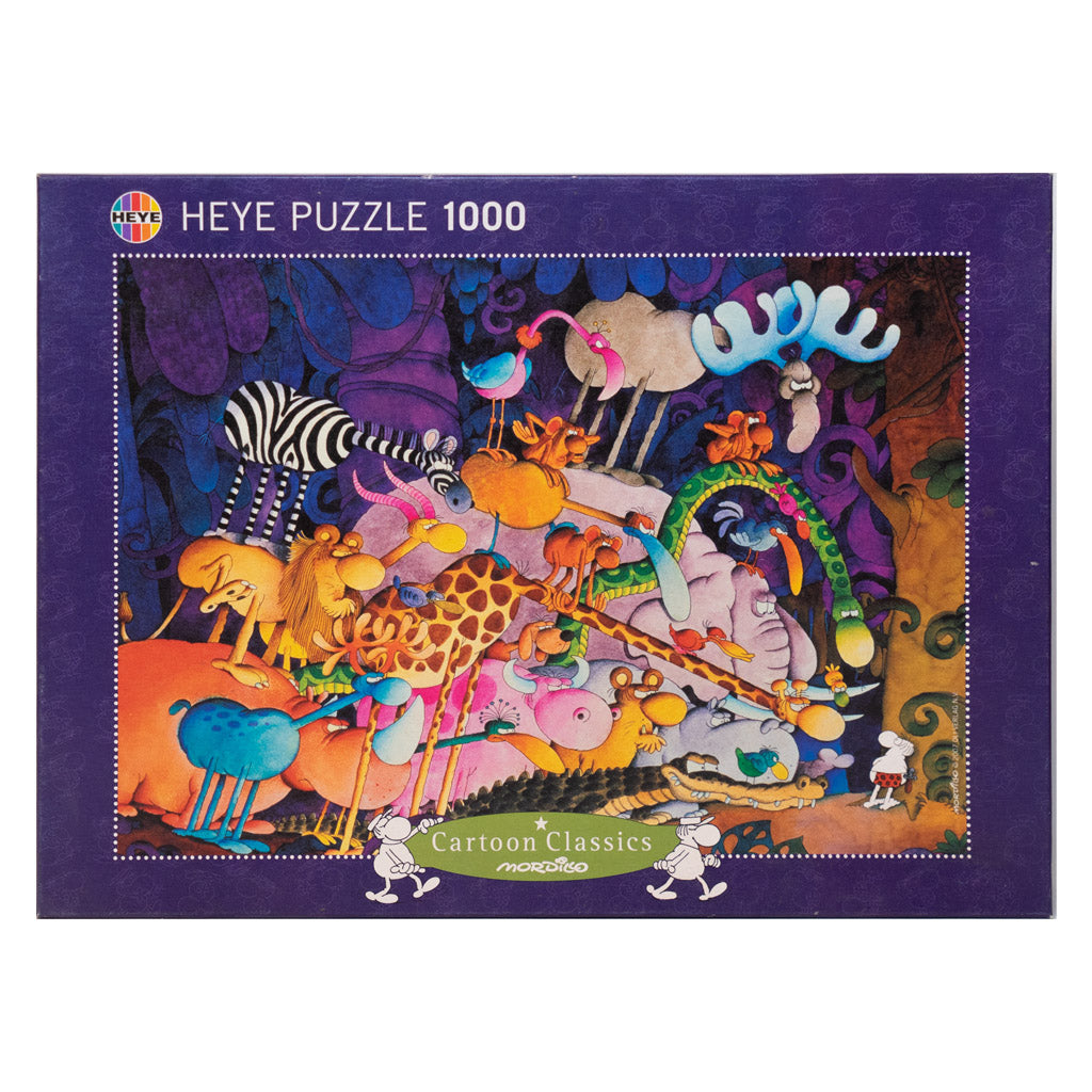 Photo of box of Tarzan Mordillo puzzle by HEYE.