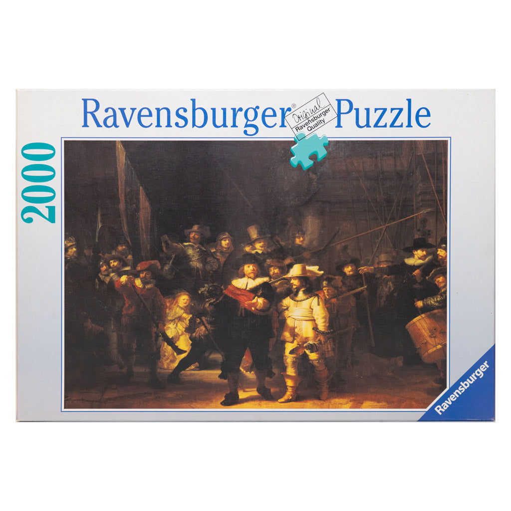 Photo of box of The Nightwatch Ravensburger puzzle.