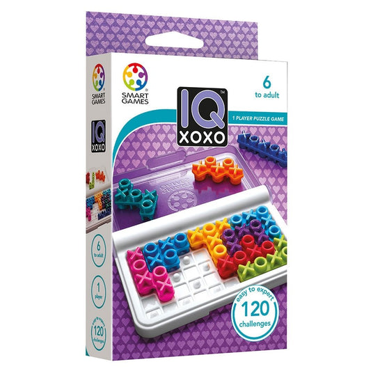 Photo of box of IQ XOXO mind puzzle by Smart Games.