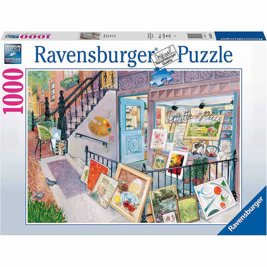 Photo of box of Art Gallery Ravensburger puzzle.