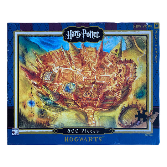 Photo of box of Hogwarts New York Puzzle Company puzzle.