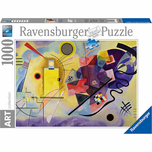 Photo of box of Kandinsky Yellow Red Blue Ravensburger puzzle box.