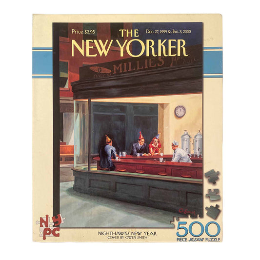 Photo of box of Nighthawks New Year New York Puzzle Company Puzzle.