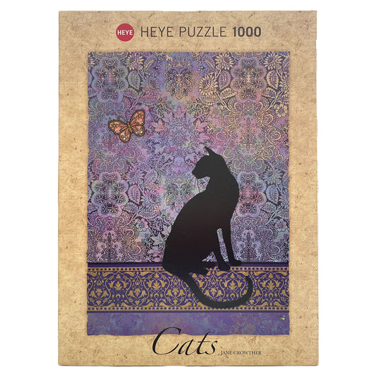 Photo of box of Silhouette Cats, by Jane Crowther Heye puzzle.