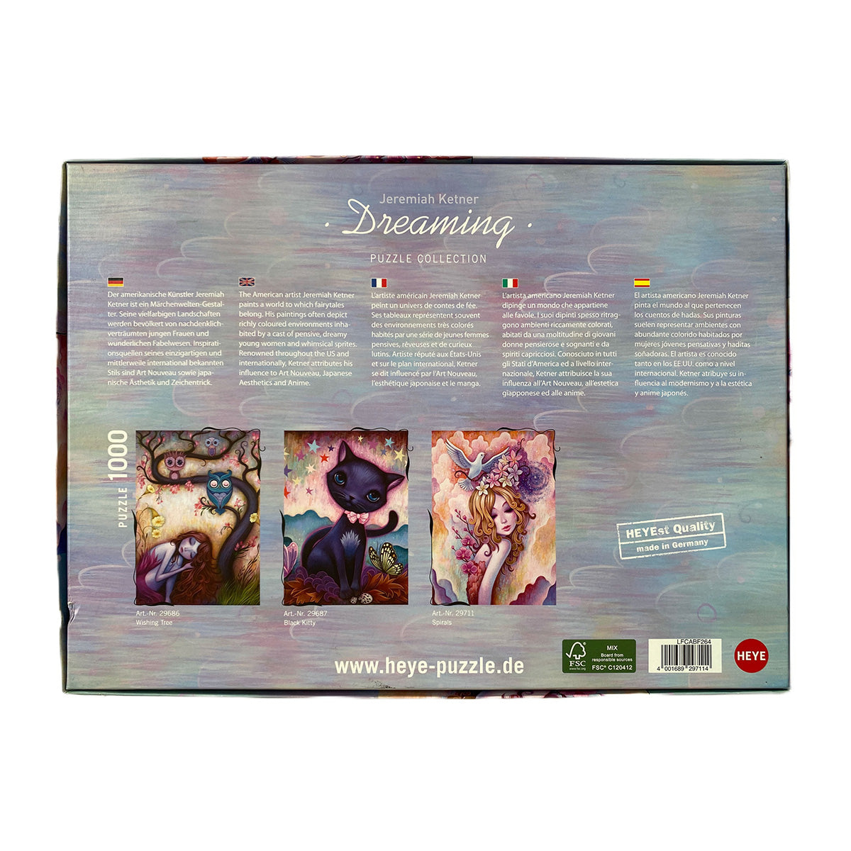 HEYE Puzzle Amici Floreali: tenero panda 1000 pezzi HEYE Puzzle Amici Floreali: tenero panda 1000 pezzi