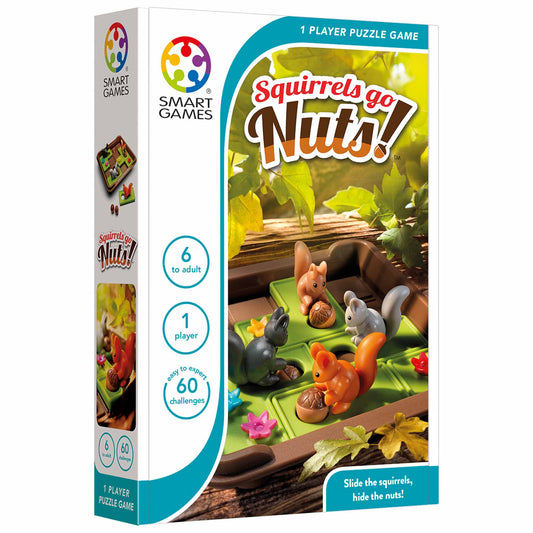 Photo of box of Squirrels Go Nuts by Smart Games.