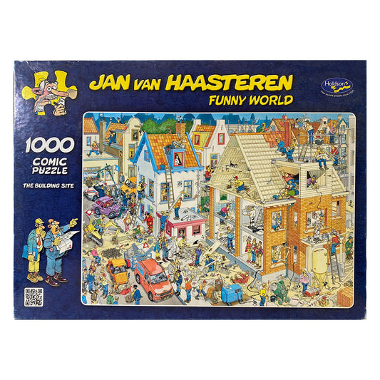 Photo of box of The Building Site Jan van Haasteren Holdson Puzzle