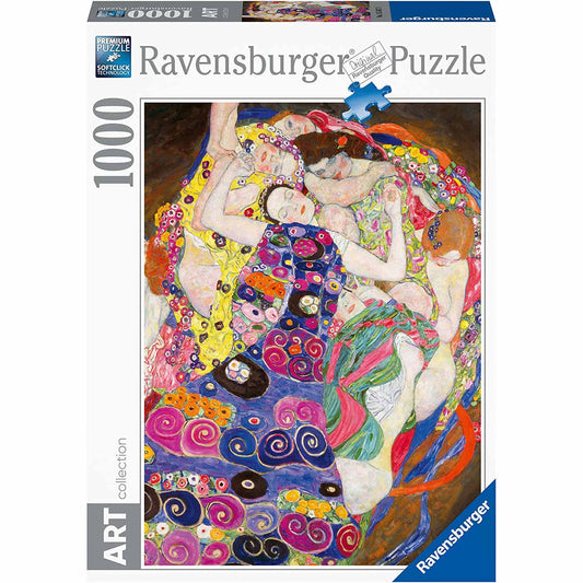 Image of box of The Virgin Gustav Klimt Ravensburger puzzle.