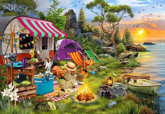 Funbox Holiday Days Fishing 1000 Jigsaw Puzzle