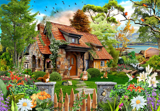 Funbox Merle's Cottage 1000 Jigsaw Puzzle