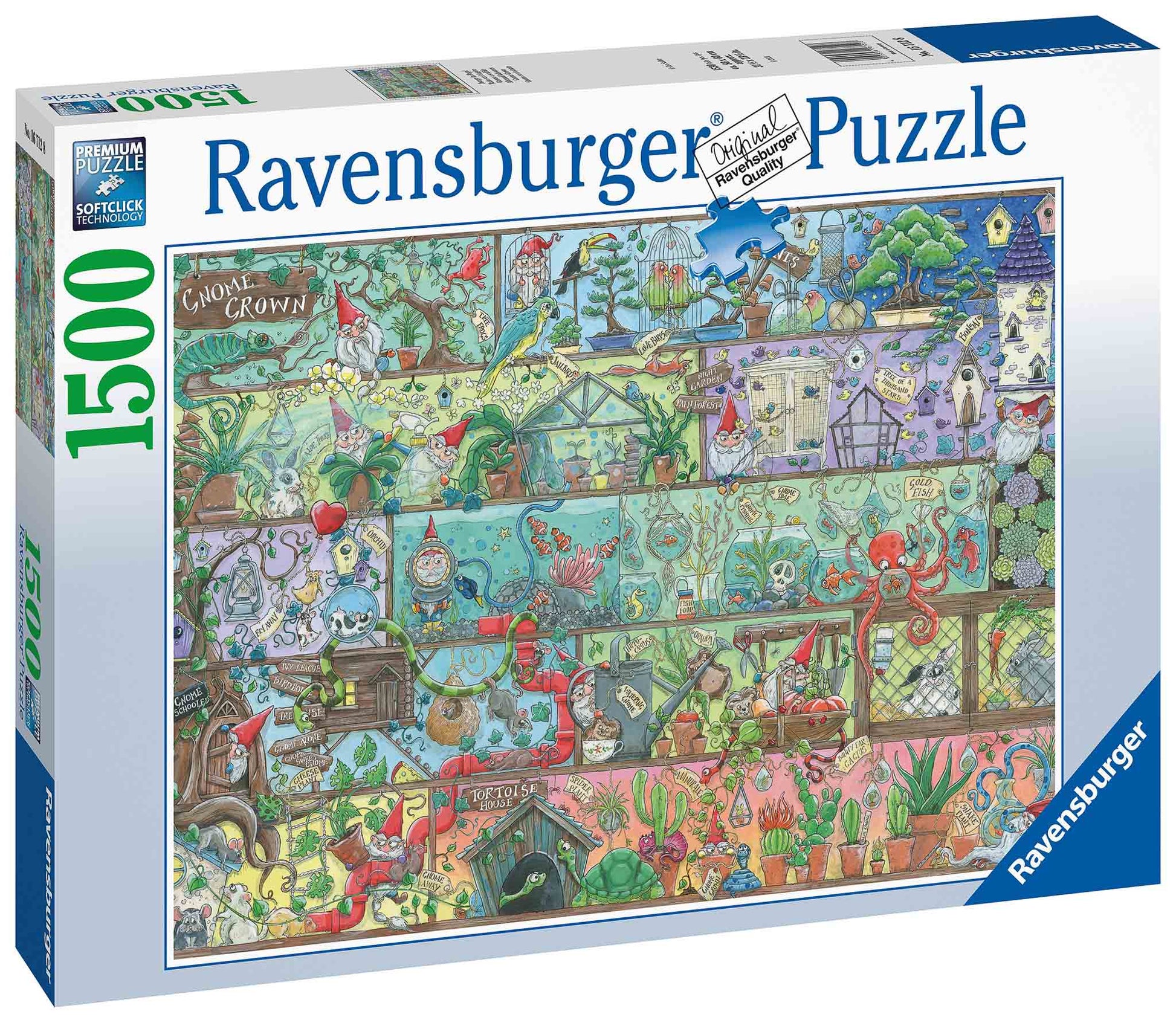Ravensburger Gnome Grown 1500 Piece Jigsaw Puzzle High Quality Buy or Rent