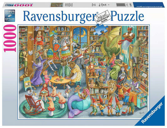 Ravensburger Midnight at the Library 1000 Piece Jigsaw Puzzle High Quality Buy or Rent