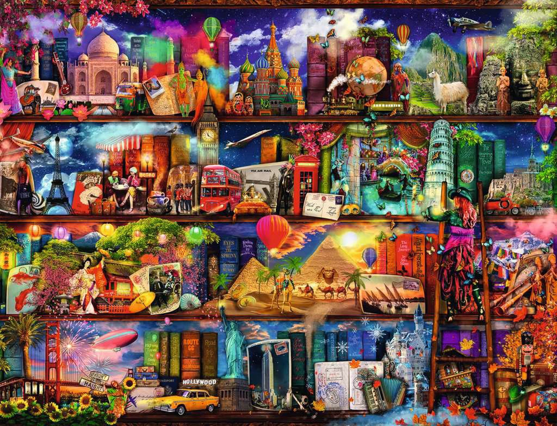 Ravensburger World of Books 2000 Piece Jigsaw Puzzle High Quality Buy or Rent