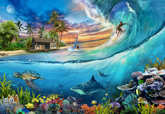 Funbox Surf Is Up 1000 Jigsaw Puzzle 