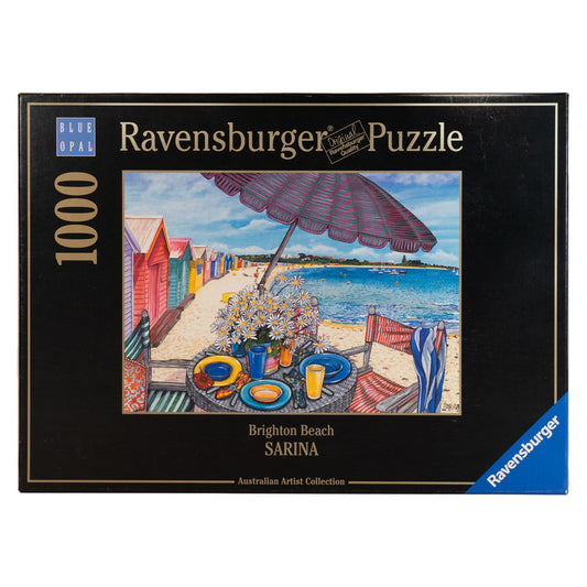 Photo of box of Brighton Beach Ravensburger puzzle by Sarina Tomchin.