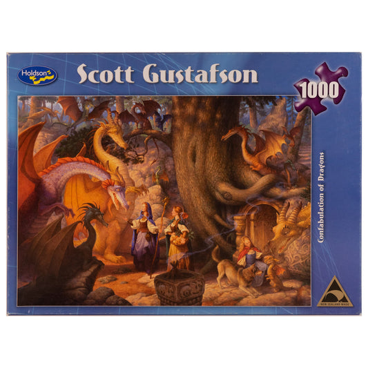 Photo of box of Confabulation of Dragons Holdson puzzle by Scott Gustafson.