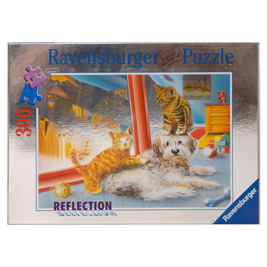 dog and cat reflections ravensburger puzzle