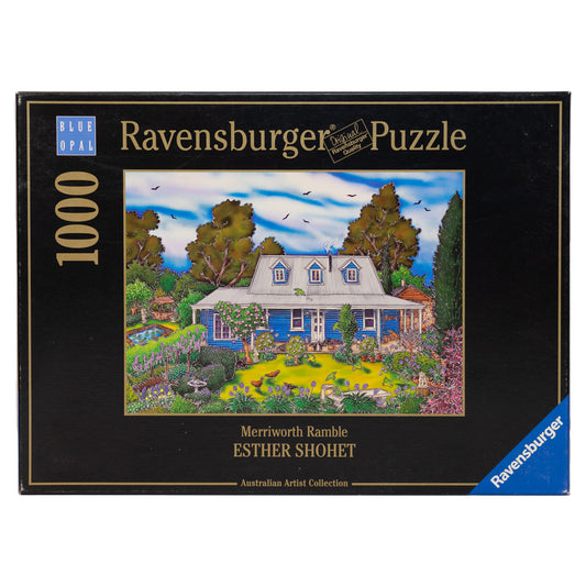 Photo of box of Merriworth Ramble Ravensburger puzzle by Esther Shohet.