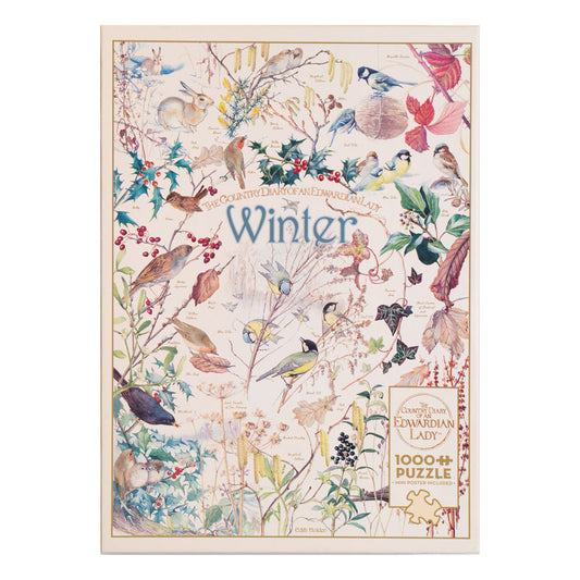 Photo of box of The Country Diary of an Edwardian Lady Winter puzzle by Cobble Hill.