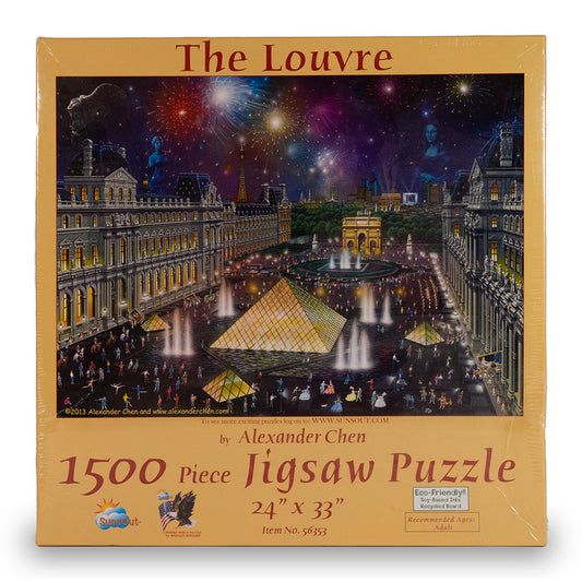 the louvre sunsout puzzle box