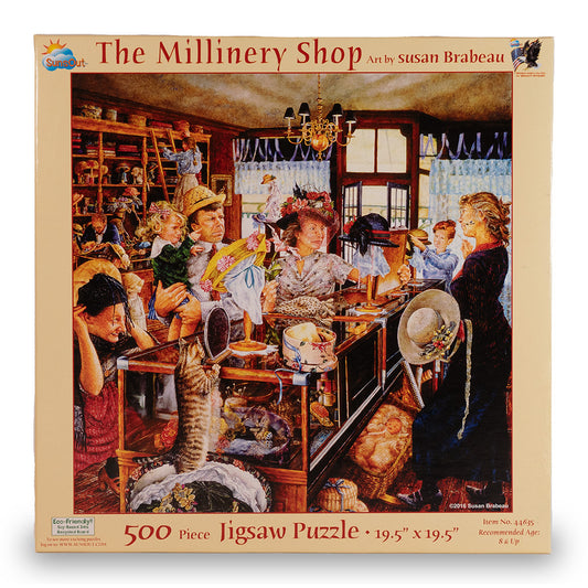 the millinery shop sunsout puzzle box