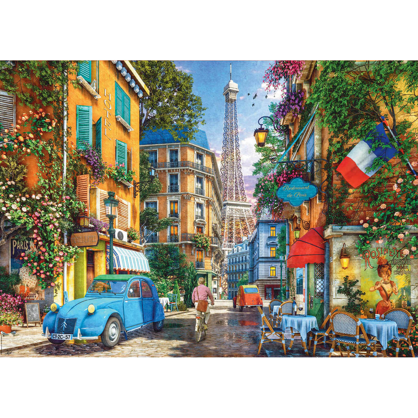 the old streets of paris educa puzzle image
