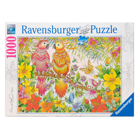 Photo of box of Tropical Feeling Ravensburger puzzle.
