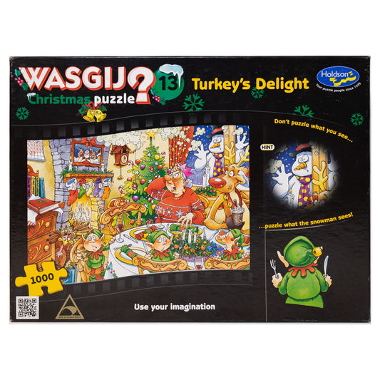 Photo of box of Turkey's Delight Wasgij Christmas puzzle by Holdson.