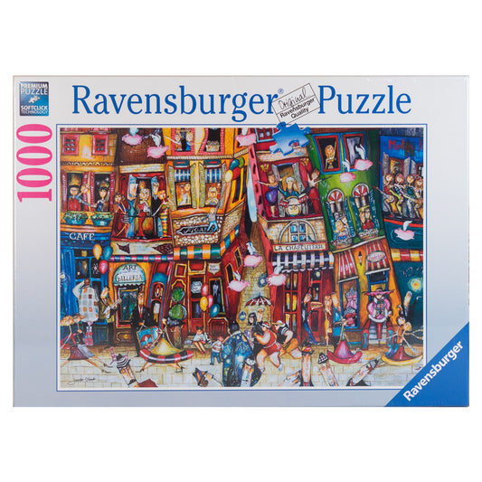 Photo of box of When Pigs Fly Ravensburger puzzle.